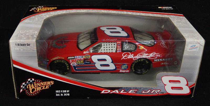 lot 8297 image: Winners Circle 118 Scale Die Cast NASCAR Dale Earnhardt JR 8 Car - New in Box