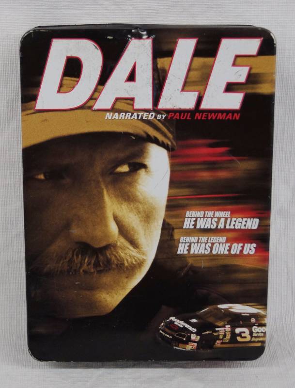 lot 8308 image: DALE EARNHARDT 6 DVD Box Set in Metal Tin - Narrated by Paul Newman