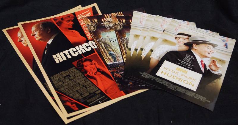 lot 8363 image: 8 Old Movie Posters - Hyde Park on Hudson - Hitchcock - Anna Karenina
