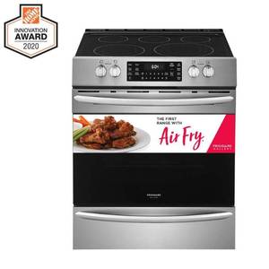 lot 906 image: Freestanding Electric Air Fry Range Retail $1,899.00 APP-1