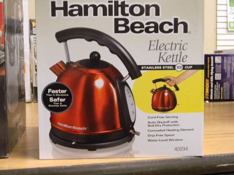 lot 7089 image: Hamilton Beach 1.7L Stainless Steel Electric Kettle