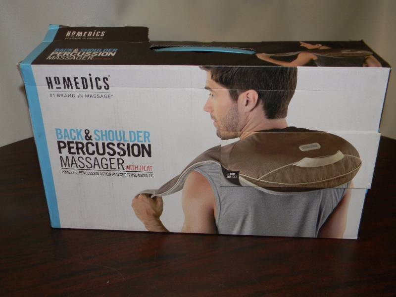 lot 7065 image: HoMedics NMS-600 Back and Shoulder Percussion Massager with Heat