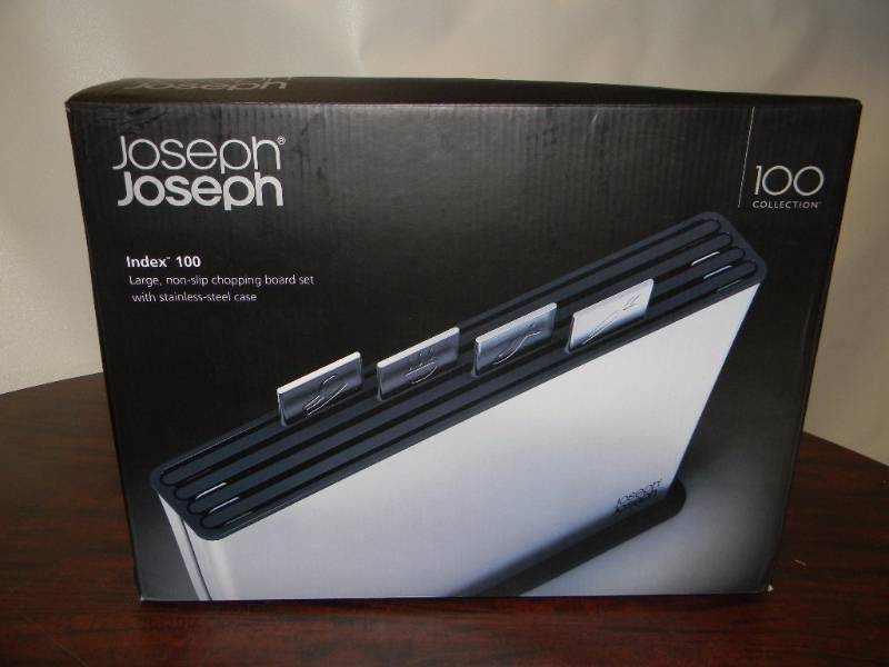 lot 7095 image: Joseph Joseph Index Chopping Board Set in Steel Case