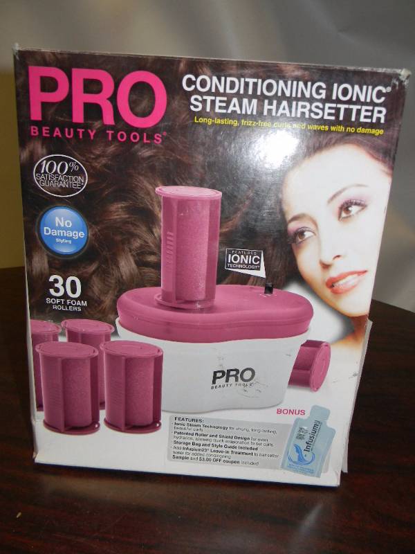 lot 7068 image: Pro Beauty Tools PBHS6900 Conditioning Ionic Steam Hairsetter