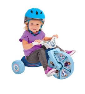lot 3756 image: Fly Wheels Frozen 2 10 Junior Cruiser Ride-On, with decals, for Ages 2-4, NEW