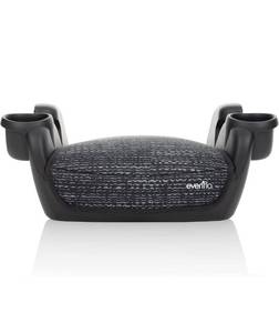 lot 3776 image: Evenflo GoTime No Back Booster Car Seat, Static Black in Color, NEW