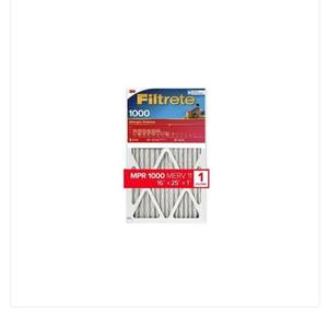 lot 3779 image: Pack of FOUR Filtrete Electrostatic Air Filter, 1000 MPR, 16 in x 25 in x 1 in, NEW