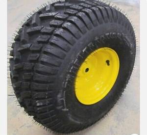 lot 3786 image: MARASTAR TURF TRACTION - MOWER TIRE - 20x8.00-8 - 4-PLY - W RIM - 20 x 8.00 - 8 Retails $160