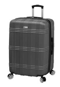 lot 3801 image: London Fog Kingsbury Hardside 20-Inch Expandable Hardside Spinner (Titanium)