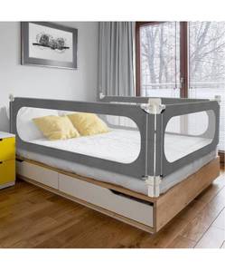 lot 3807 image: MagicFox Bed Rails for Toddlers, Specially Designed for Twin, Full, Queen, King Size - 2023Upgrade Model Safety Bed Guard Rails for Kids