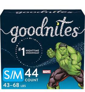 lot 3816 image: Goodnites Bedwetting Underwear for Boys, SM, Discreet, SmallMedium, 22 Count (Pack of 2