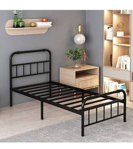 lot 3843 image: Uliesc 14 Inch Twin XL Bed Frame with Headboard and Footboard, No Box Spring Needed Heavy Duty Metal Platform, Looks Great No instructions