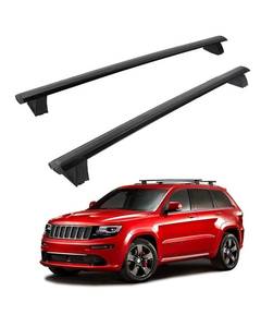 lot 3848 image: Roof Rack Cross Bars for Jeep Grand Cherokee 2011-2021 Aluminum CrossBars Replacement for Rooftop, NEW
