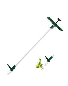 lot 3853 image: Walensee Weed Puller, Stand Up Weeder Hand Tool, Long Handle Garden Weeding Tool with 3 Claws, Hand Weed Hound Weed Puller, NEW