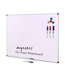 lot 3861 image: XBoard Magnetic Whiteboard 48 x 36 Dry Erase Board Set- Single-Sided White Board 4 x 3 with 3 Dry Erase Markers & 4 Push Pin Magnets Packed Single Box, NEW