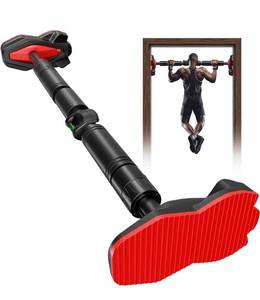 lot 3867 image: BEOODNY Pull Up Bar for Doorway, Strength Training Pull-Up Bars No Screws, Chin Up Bar for Home Gym Fitness Exercise with Level Meter, Max Load 800lbs, Appears New