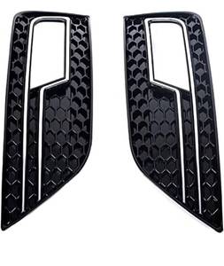 lot 3871 image: SAIQIAN Car Grill Grille for A4 B8.5 2012-2015 A Pair Black  Chrome Wire S4 RS4 Modified Fog Lamp Cover Car Front Fog Lamp Cover Mesh Grille Grill Grille Retails $168