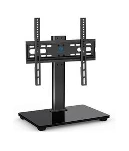 lot 3879 image: PERLESMITH Universal TV Stand - Table Top TV Stand for 32-55 inch LCD LED TVs, Height Adjustable TV Base Stand, NEW