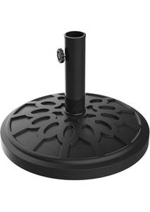 lot 3886 image: Pure Garden Patio Umbrella Base - 19 lbs Black 1.9