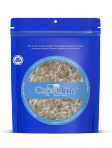 lot 3892 image: Capsuline Size 0 Gelatin Empty Capsules, 10000 Count, Empty Gel Pill Capsules, DIY Pure Bovine