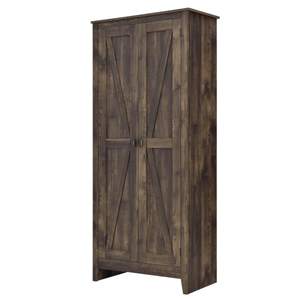 lot 3918 image: Ameriwood Home Farmington Wide Storage Cabinet, 31.5, Rustic Retails $189