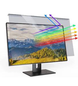 lot 3935 image: Universal Blue Light Screen Protector for 20-22 inch Monitor, Blocks Harmful Blue Light and Anti-UV, Widescreen Monitor Frame Hanging Type (W 19.3 X H 12.5,169) NEW