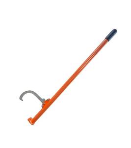 lot 3946 image: YIDUV Steel Cant Hook Ergonomic Log Hauler Logging Tool Log Roller Tool - RetractableInch Opening Felling Log Roller Tool, Appears NEW
