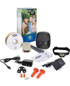 lot 3992 image: PetSafe Rechargeable In-Ground Pet Fence for Dogs and Cats over 5lb - from the Parent Company of INVISIBLE FENCE Brand - Waterproof Collar with Tone and Static Correction Retails $259
