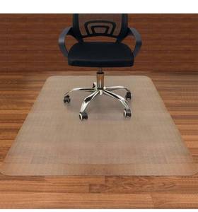 lot 4031 image: AiBOB Office Chair Mat for Hardwood Floors, 45 X 53 in, Heavy Duty Floor Mats for Computer Desk, Easy Glide for Chairs, Flat Without Curling, Clear