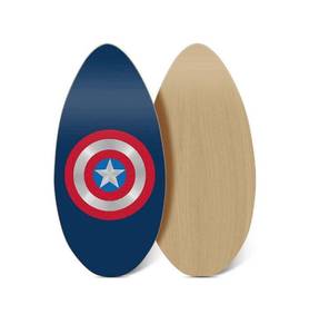 lot 4038 image: NUNUVIYA Skimboard for Beginners, Kids, Teenagers, Adults and All Skimming, Surfing Levels and Bodyboard, 41�� Hight Gloss Coat Wood Skim Board