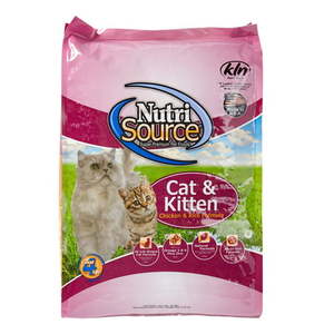lot 4045 image: NutriSource Chicken & Rice Flavor Dry Cat Food for Kitten 16 lb. Bag