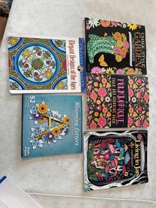 lot 4058 image: 5- Adult Coloring Books