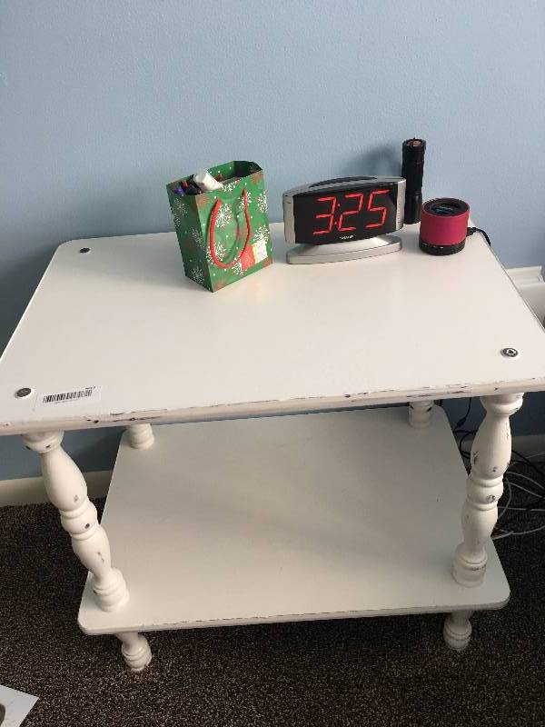 lot 449 image: Wood 2 Tier Night Stand
