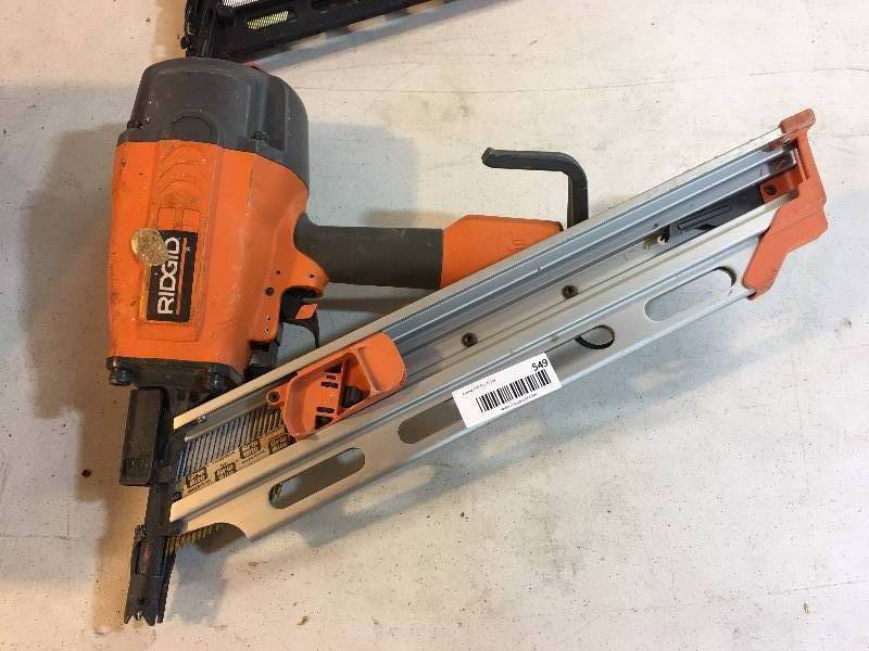 lot 549 image: Ridgid 3-12 Clipped Head Framing Nailer