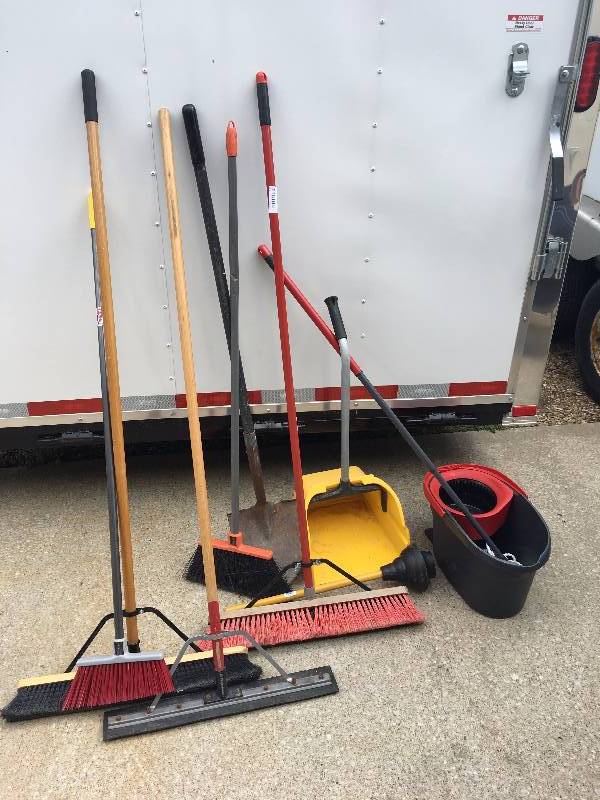 lot 558 image: Lot of Brooms and Misc.