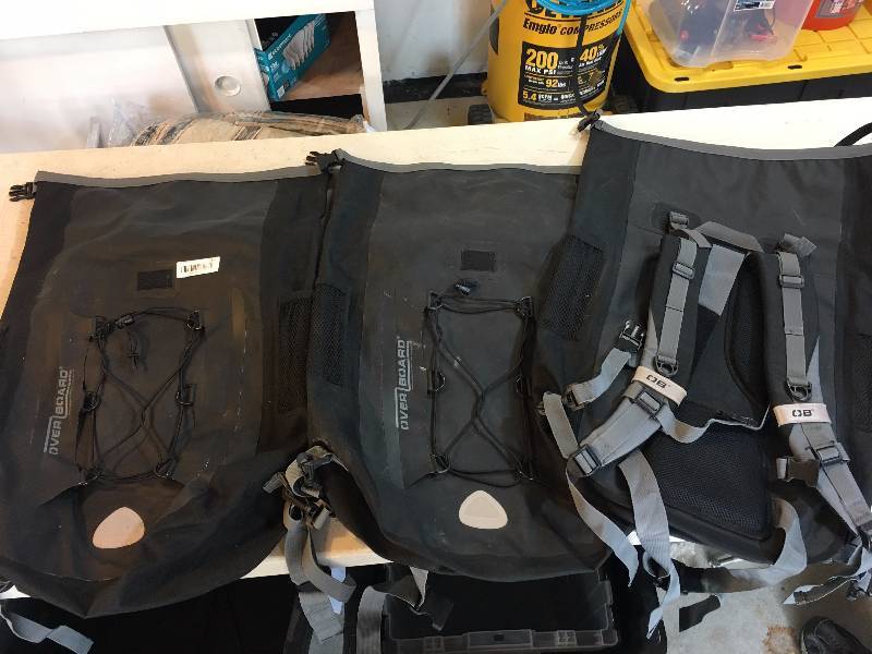 lot 560 image: Lot of 3 Overboard Water Proof Backpacks
