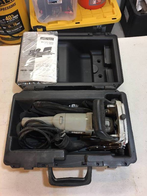 lot 391 image: PORTER CABLE PLATE JOINER KIT