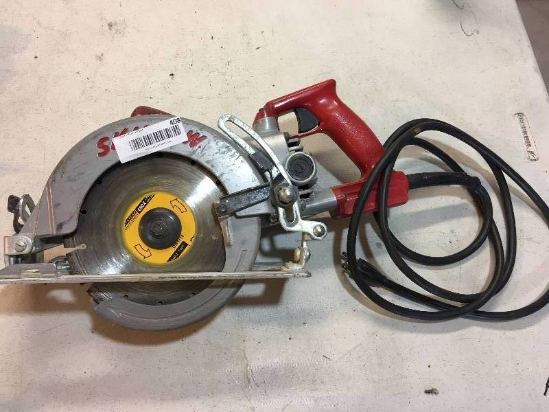 lot 408 image: WORMDRIVE SKILSAW HD77M 7 14 13 AMP