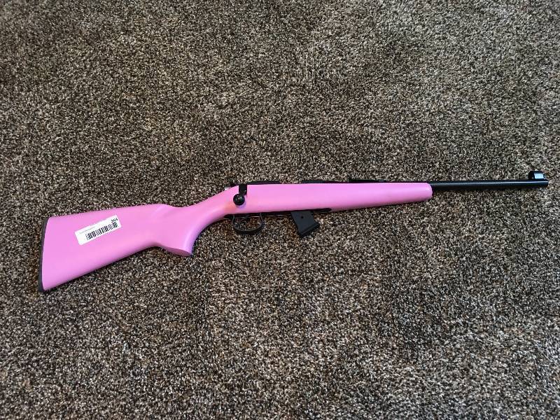 lot 363 image: PINK YOUTH CZ 452 ZKM SCOUT 22LR RIFLE
