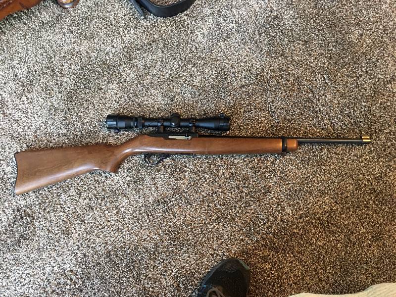lot 369 image: RUGER 1022 22LR RIFLE WITH 3-9 POWER SCOPE