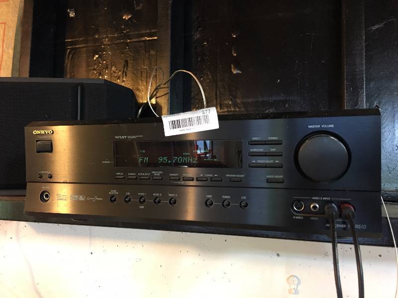 lot 377 image: ONKYO HT-R510 STEREO WITH 2 BOSE SPEAKERS