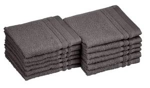 lot 37491 image: Amazon Basics Cosmetic Friendly Washcloths - 12-Pack, Stony Slate