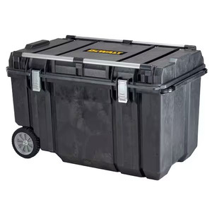 lot 37495 image: DEWALT Tough Chest 38 in. 63 Gal. Mobile Tool Box damaged wheel