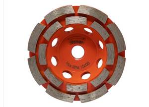lot 37498 image: RIDGID 4 in. Diamond Double Row Cup Wheel