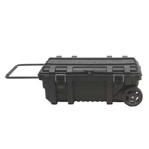 lot 37506 image: Husky 23 in. 25 Gal. Black Rolling Toolbox with Keyed Lock broken latch