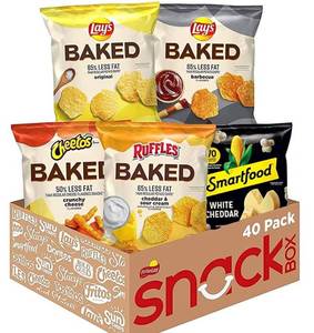 lot 37527 image: Frito-Lay Baked & Popped Mix Variety Pack, 40 Pack