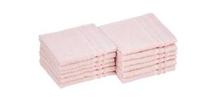lot 37558 image: Amazon Basics Cosmetic Friendly Washcloths - 12-Pack, Carnation Blush