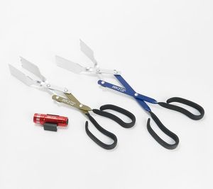 lot 10014 image: Retail - $43.50 BBQ Croc Set of (2) 3-in-1 BBQ Tools with Light
