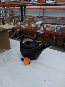 lot 10224 image: Bloem Easy-Pour Watering Can, 2.6 Gallon, Black