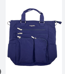 lot 10734 image: Retail - $129.94 Baggallini All Set 3-in-1 Convertible Backpack, Navy